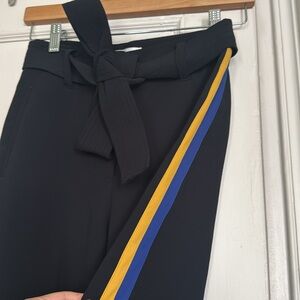 NWOT Wilfred navy trousers with stripe